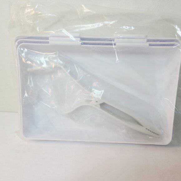 PAMPERED CHEF #2605 Coating Trays & Tong Tool for Breading 3 Step Interlocking - Picture 1 of 4
